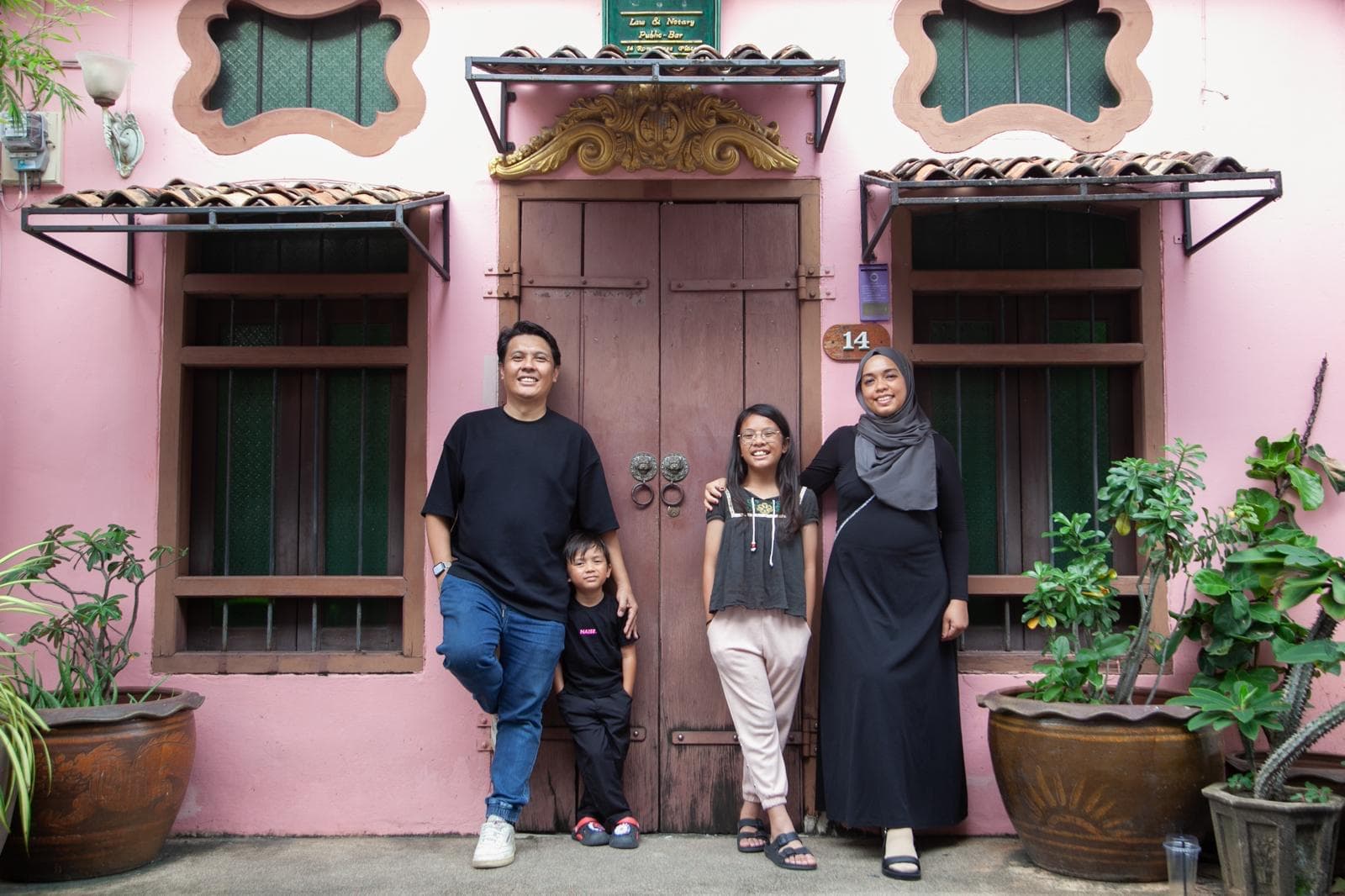 Authentic photo of family